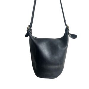 Vintage COACH 9950 Legacy Black leather Medium leather  crossbody bucket Bag